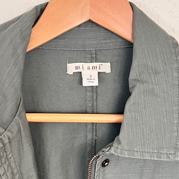 Francesca’s Miami Utility Jacket with Ruffle Bottom - Picture 7 of 7